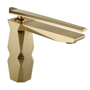 MAIER Ikon 74002 Bateria umywalkowa złoty szczotkowany