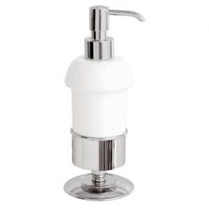 GENTRY HOME Kent 10527 Dozownik na mydło stojący ceramiczny retro