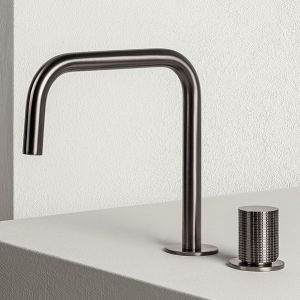 QD Rubinetterie Grano 6610168H Bateria umywalkowa czarny chrom