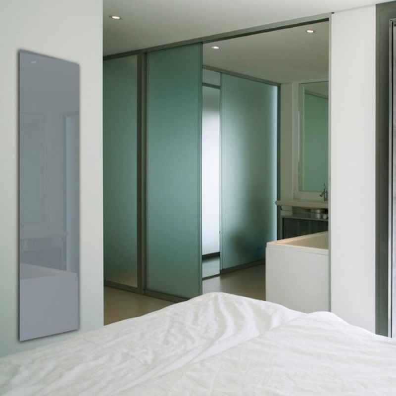 COSY ART Verre Trempe Gris Clair Grzejnik wodny