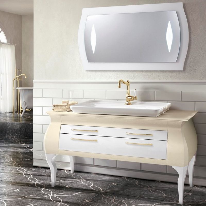 MIA ITALIA Diva 03 Luksusowa konsola z ceramiczną umywalką