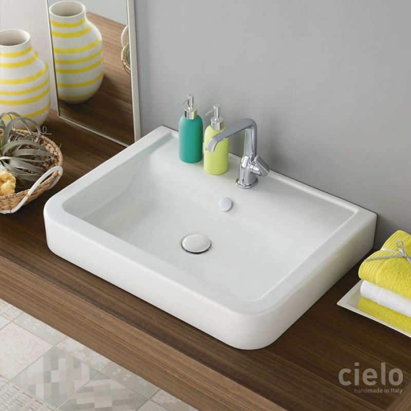 CERAMICA CIELO Opera OPLA70 Umywalka wisząca lub nablatowa