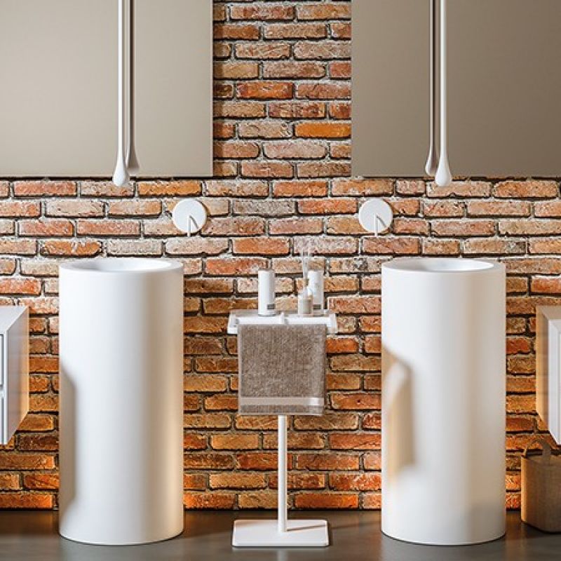 MOMA DESIGN Altotondo Umywalka wolnostojąca z Corianu
