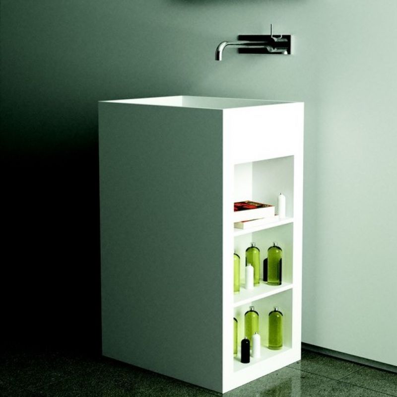 MOMA DESIGN Tower Cube LTC007285 Umywalka stojąca z Corianu