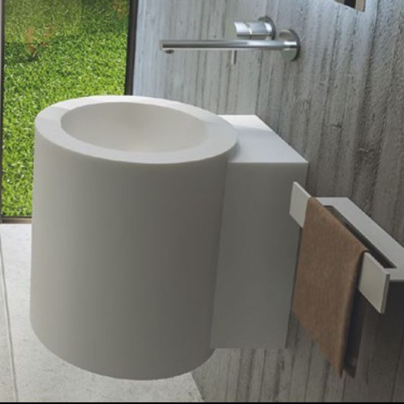 MOMA DESIGN Manitondo Umywalka wisząca kompozytowa z Corianu