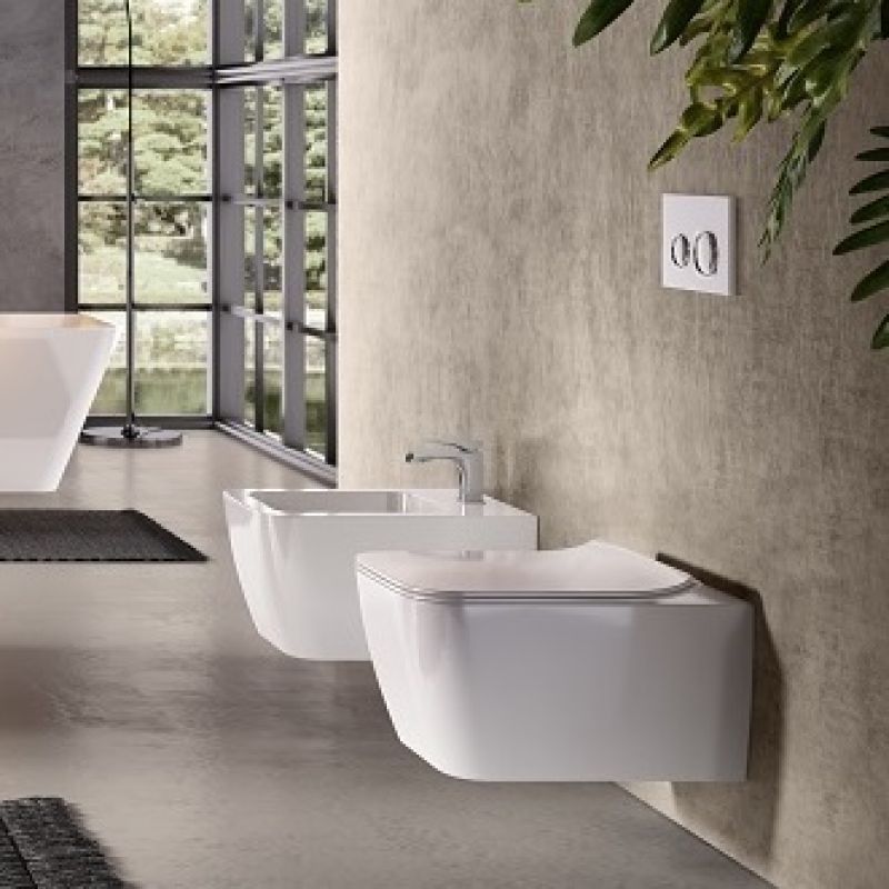 HIDRA CERAMICA Faster Kiub KIW14 Bidet podwieszany różne kolory