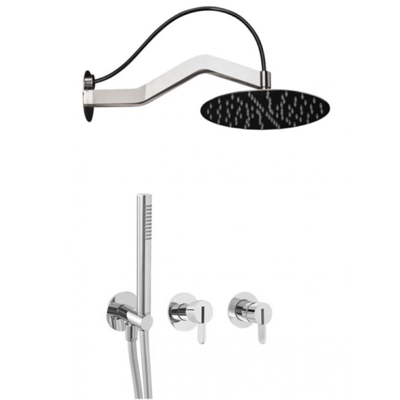 QD Rubinetterie Swing 59623520 Zestaw prysznicowy podtynkowy deszczownica 200 mm