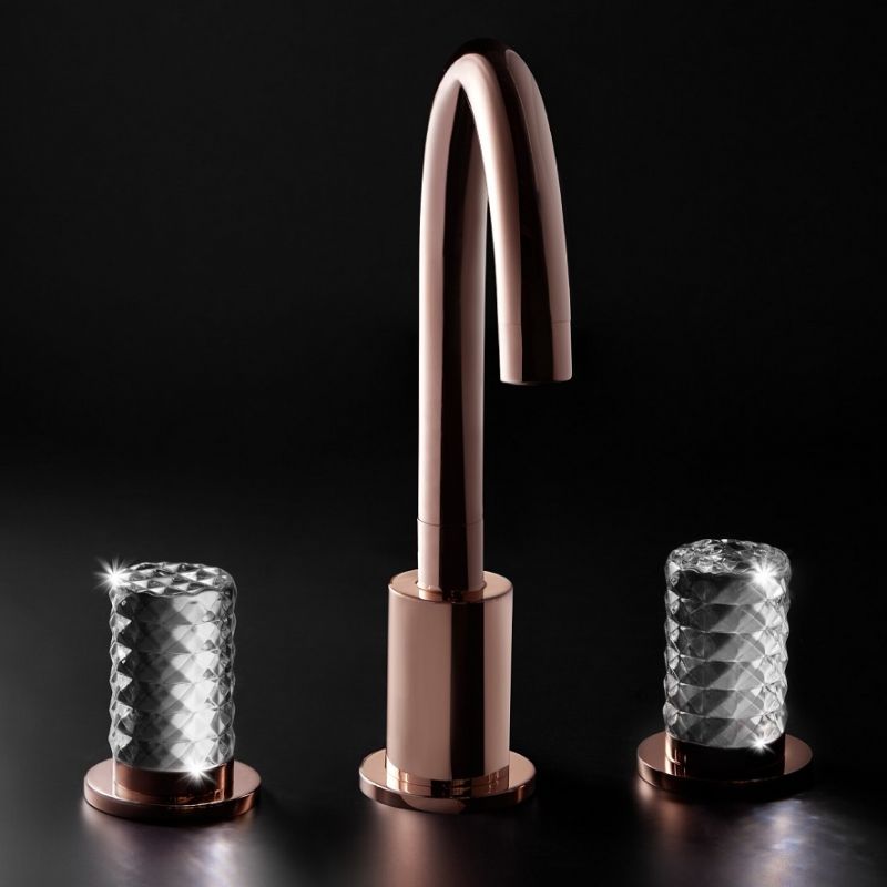 MAIER Kryos 78005S Bateria umywalkowa złota różowa glamour