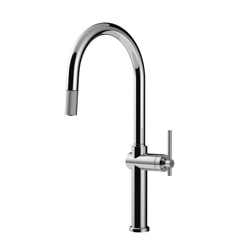Bateria kuchenna z wyciągną wylewką chrom połysk GESSI Habito 60672