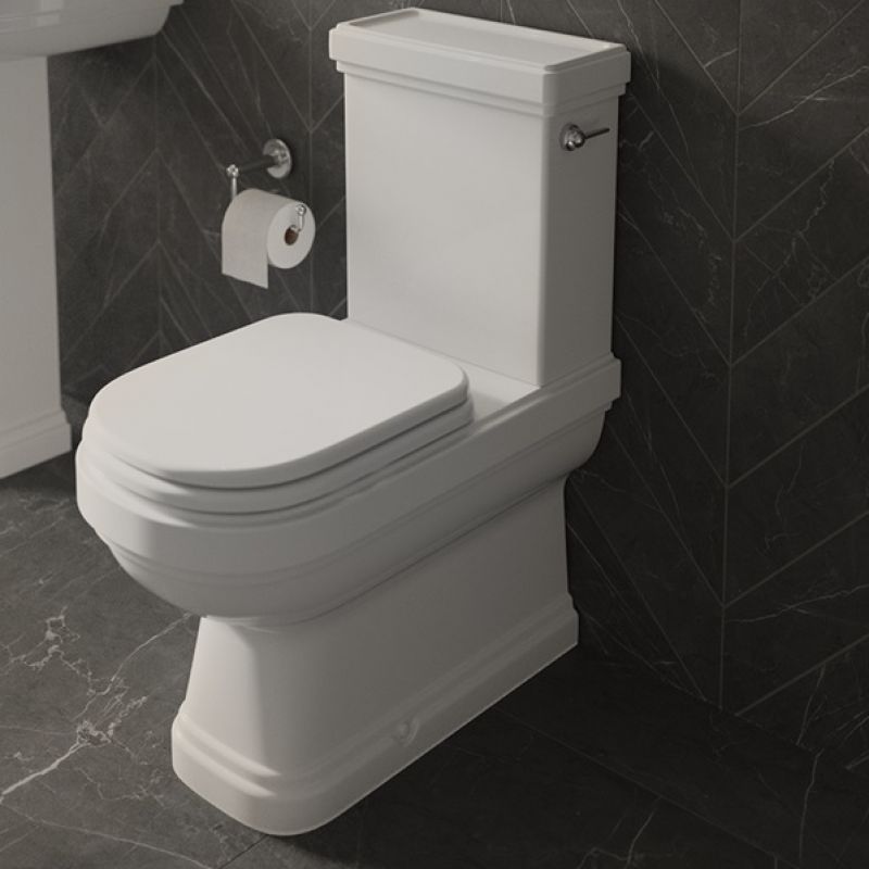 BURLINGTON Riviera Miska wc kompaktowa retro vintage stylizowana